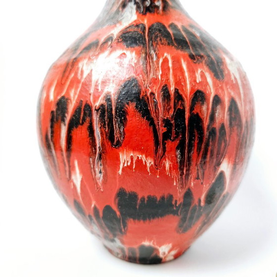 Image 1 of Splendida ceramica artistica tedesca vintage fatta a mano | Vaso in ceramica colorata dipinta a mano dalla Germania