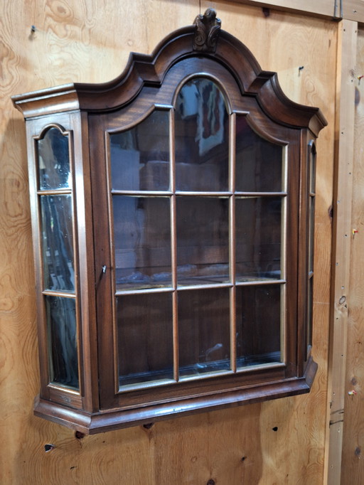 Oak hanging display case