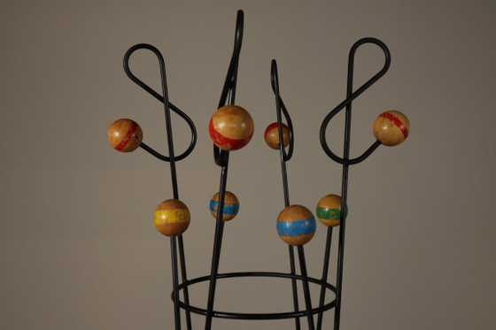 Image 1 of Freestanding Coat and Hat Stand in the Style of Roger Féraud