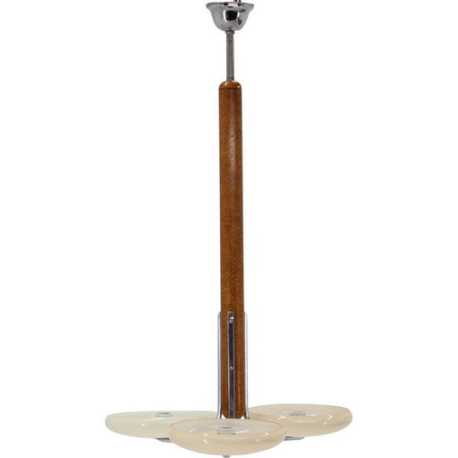 Lampadario vintage Bauhaus di Jindrich Halabala per UP zavody, Cecoslovacchia 1930