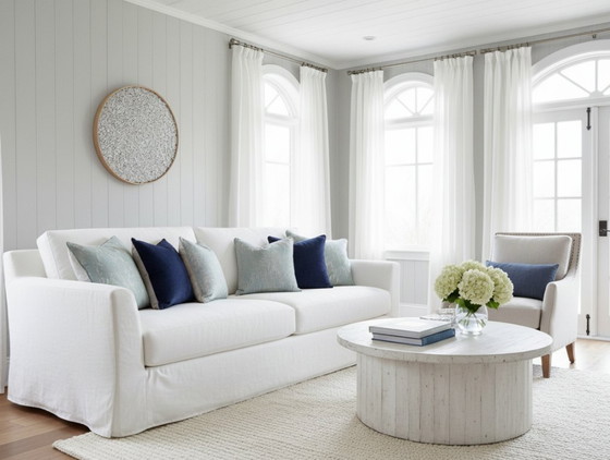 Image 1 of Ronde, gestructureerde 3D-wanddecoratie van klei met lijst: Luxe Slow Living