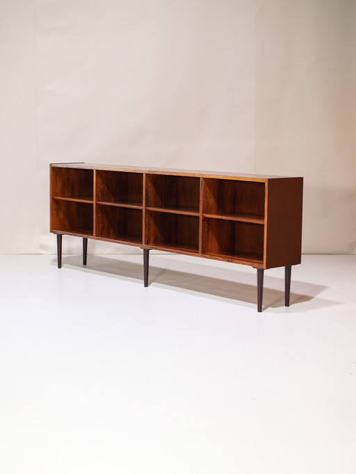 Long bookcase Hundevad rosewood Danish