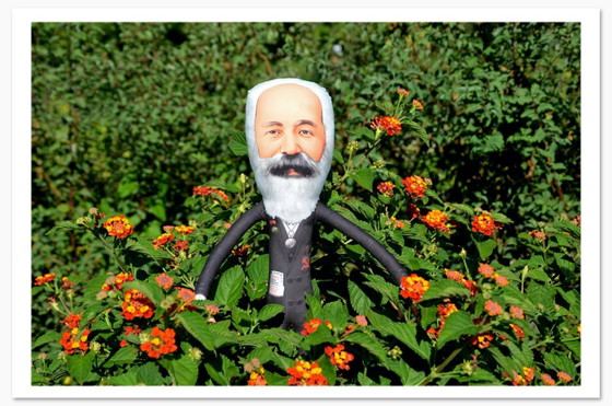 Image 1 of Karl Marx Gift | Handmade Art Doll | Marxist Gift | Philosopher Figurine | Academic Office Decor | Bookshelf Decor