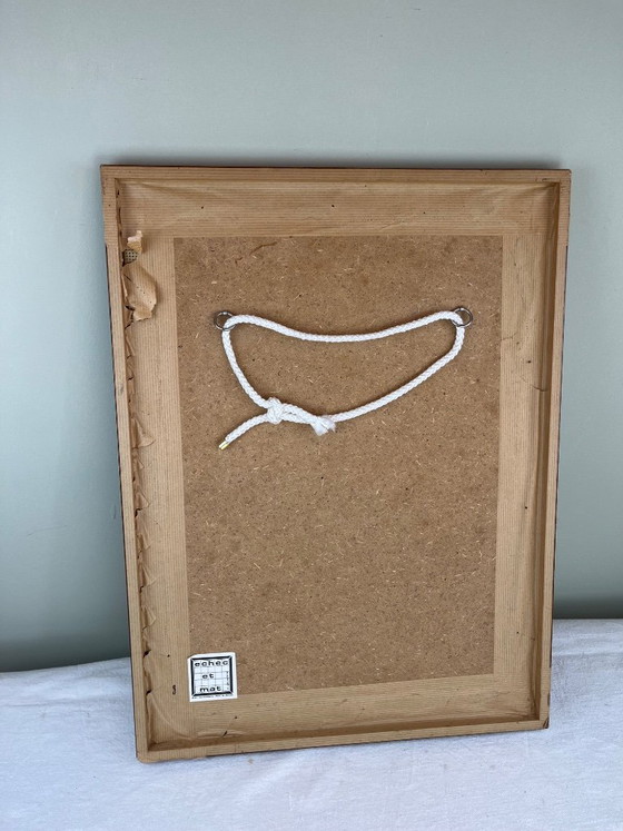 Tela vintage fiori di campo, Arte, Tessile, Legno, Beige (foto 5 di 5)