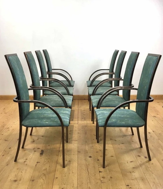 Image 1 of Belgo Chrome eetkamerstoelen uit de jaren 80