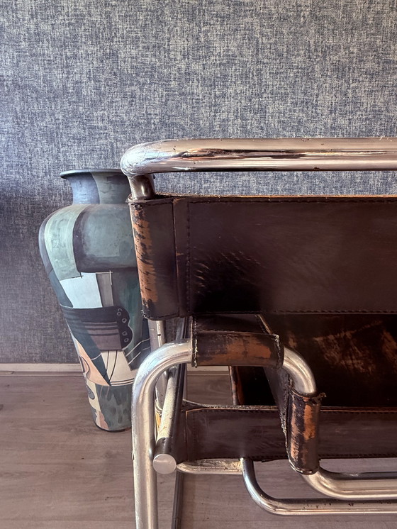 Image 1 of 2 vintage Gavina/Knoll Wassily Model B3 fauteuils, circa jaren 60