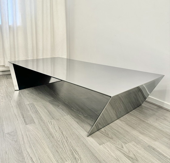 Image 1 of Minimalist, Modern Design Stainless Steel Coffee Table