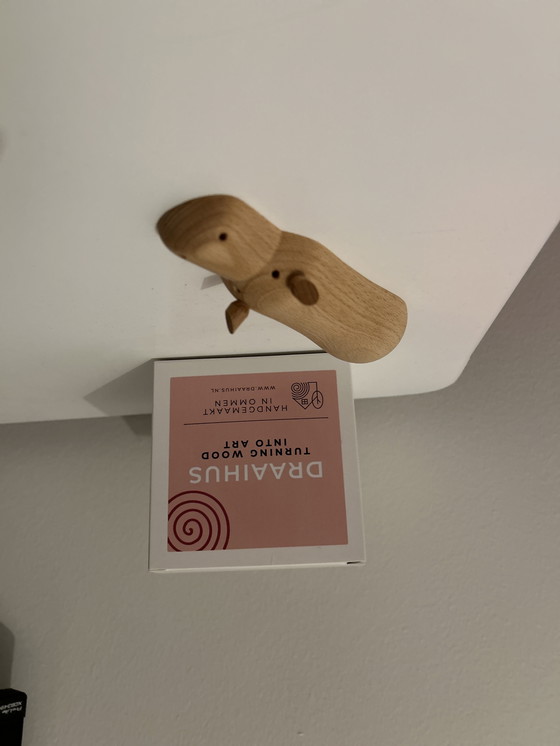 Image 1 of Unique handmade wooden hippo