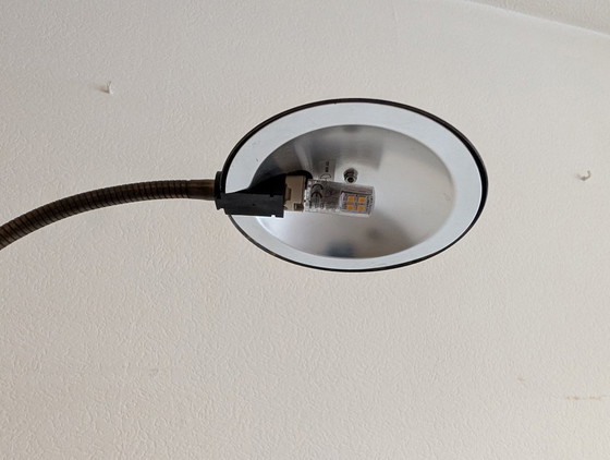 Image 1 of Lampadaire de lecture, abat-jour rond, Steinhauer, patine bronze