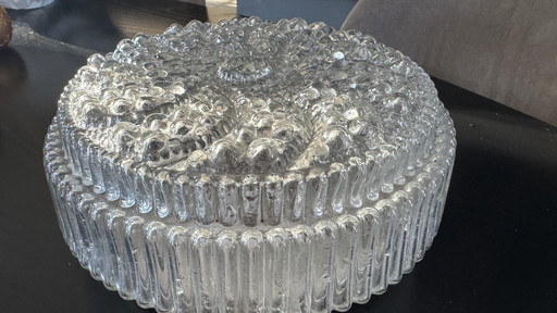Plafonière vintage en glaçure Jaren 60 