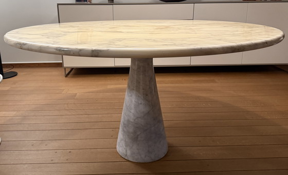 Image 1 of Angelo Mangiarotti marble dining table model M1 from the 1970s