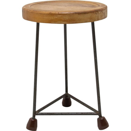 Image 1 of Mid century industry stool, Czechoslovakia 1950s