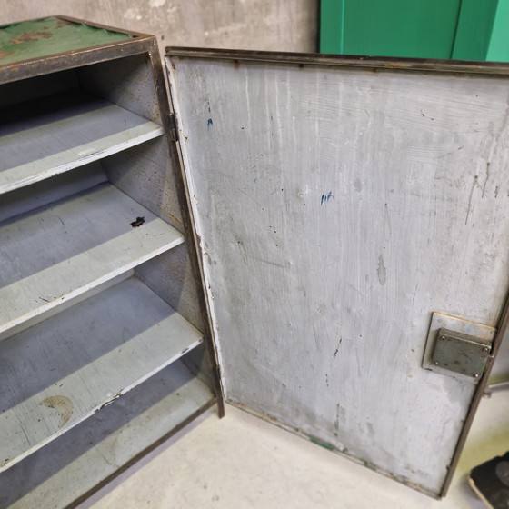 Image 1 of Industrial vintage cabinet highboard bar wall cabinet bookcase metal cabinet