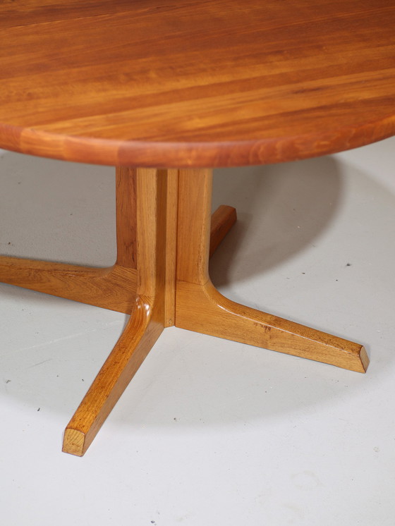 Image 1 of Round Dining Table Extendable Gudme Teak Danish