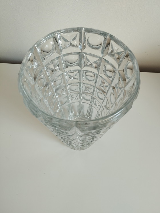 Image 1 of Vase Glas OXO Tschechoslowakei