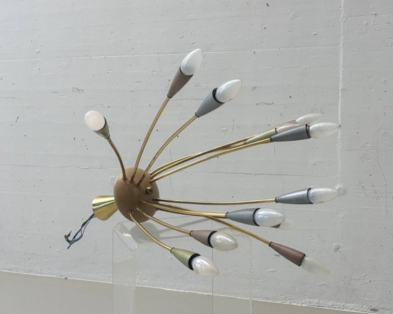 Lampada a forma di ragno vintage, anni '50 – Plafoniere, Metal (photo 4 of 12)