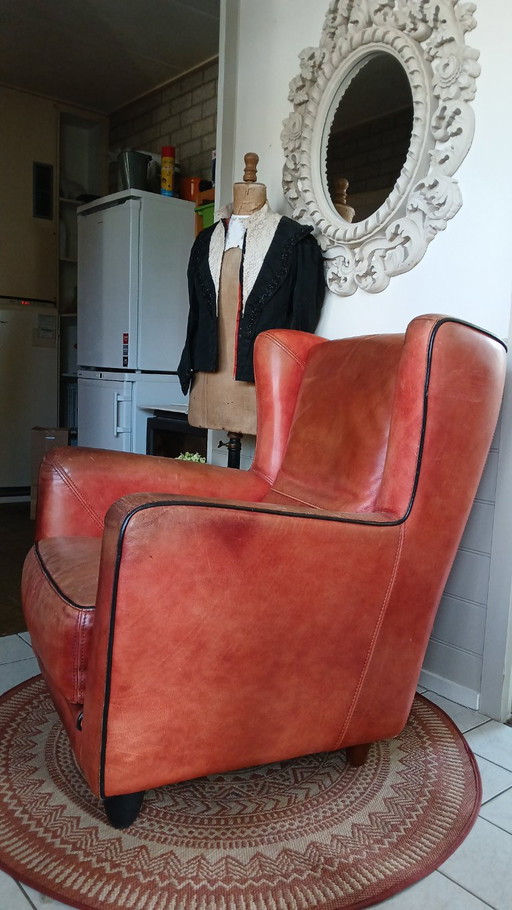 Baxter Bergère Armchair – fauteuils, Leather, Wood (photo 2 of 11)