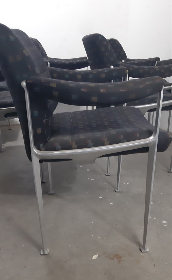 Image 1 of Ensemble de six chaises Bauhaus conçues par Miller Borgsen pour Röder and Sons, années 1960