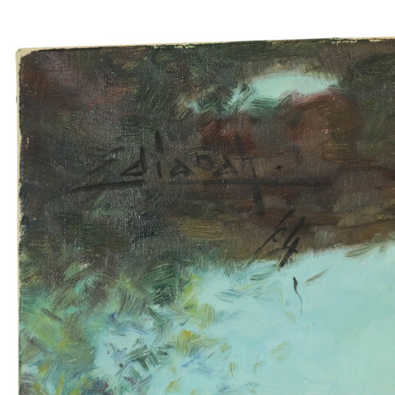 Image 1 of Grand tableau Jeune femme gitane 1964