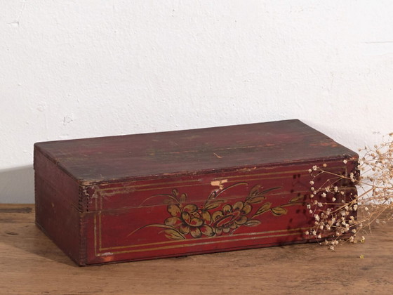 Antica cassa asiatica rossa (c.1900) #13 – Cassettiere (photo 2 of 40)