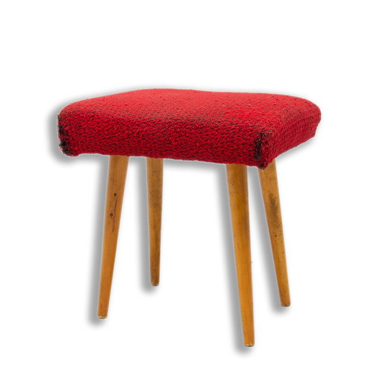 Image 1 of Mid century upholstered footrest, Czechoslovakia 1960s