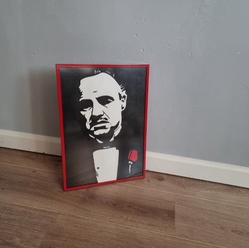 Frances Eckhardt - Godfather pop art framed A3
