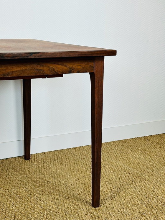 Image 1 of Skandinavischer Esstisch aus Palisanderholz mit Ausziehplatten, 1960