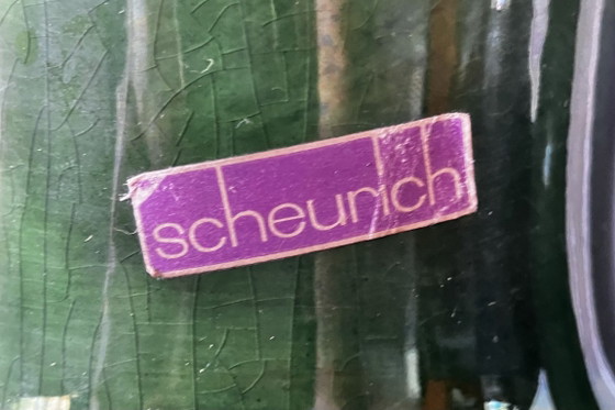 Scheurich Ceramic Vase - West-Germany Vintage Design - 1970s - Green - 480-46 (photo 6 of 7)