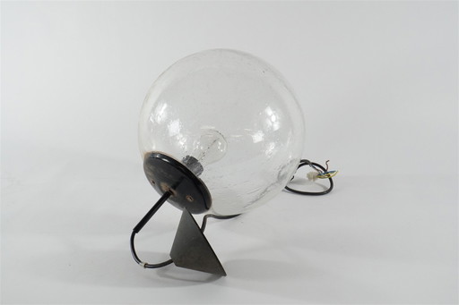 4 Mid-Century Modern "Bubble Glass" Lamps Space Age – hanglampen, Metal (photo 2 of 5)