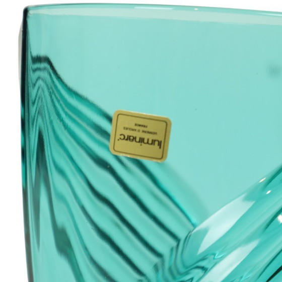 Image 1 of Vintage Turquoise Vase Luminarc