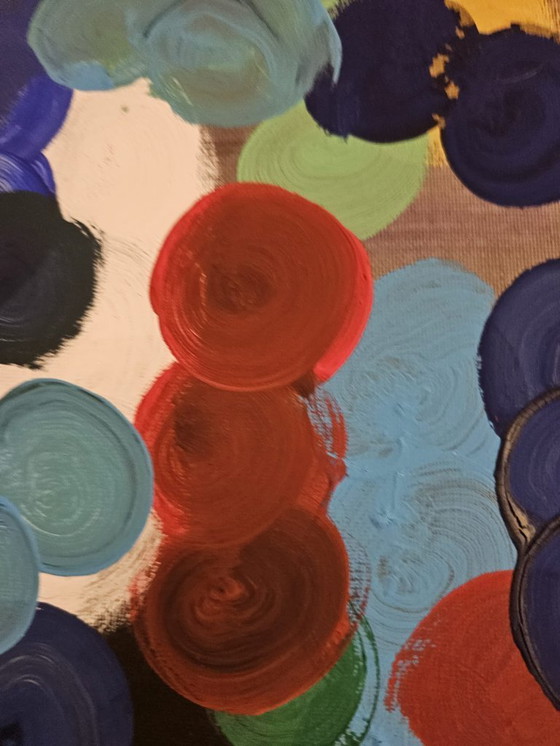 Image 1 of Large Abstract Painting – Constellations in Motion  – T.C. Freiberger – Contemporary Expressionism