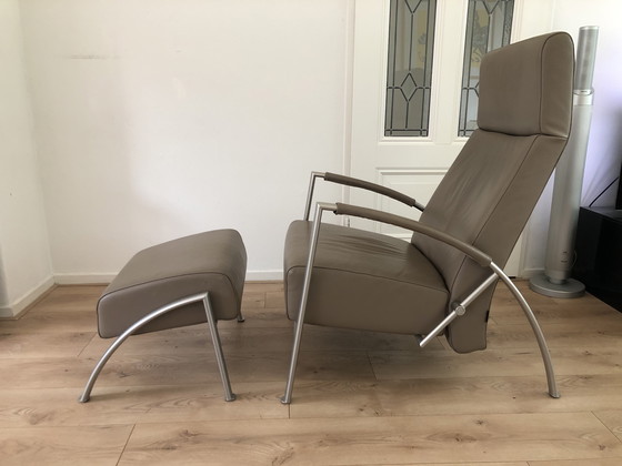 Image 1 of Sillón Harvink modelo The Club Relax + Reposapiés