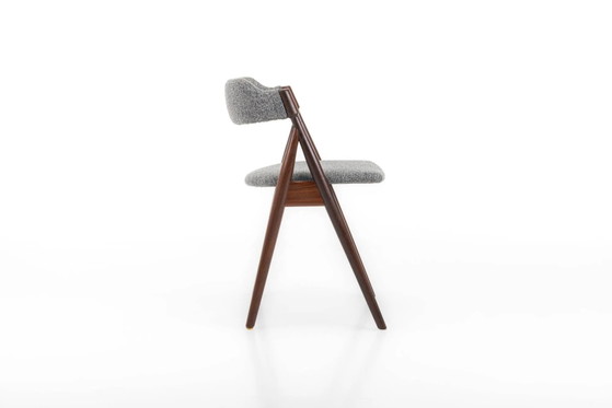 Set of 6 vintage dining chairs in grey bouclé (photo 9 of 14)