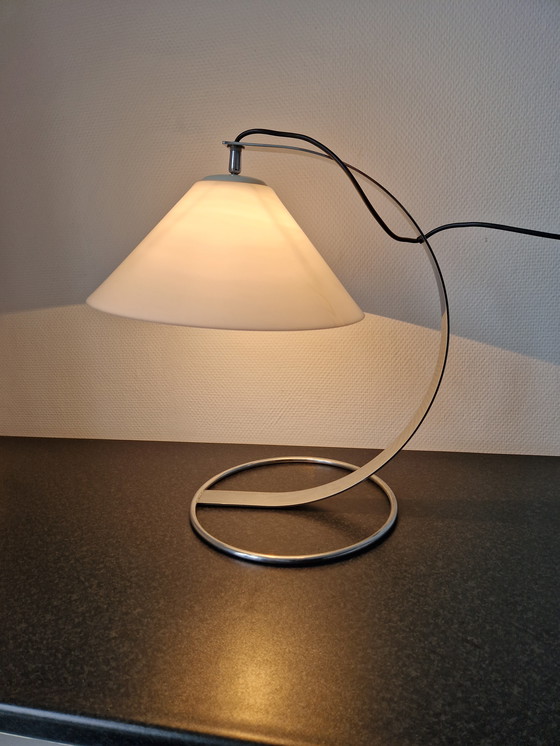 Image 1 of Vintage Raak table lamp design chrome tropic dresser lamp