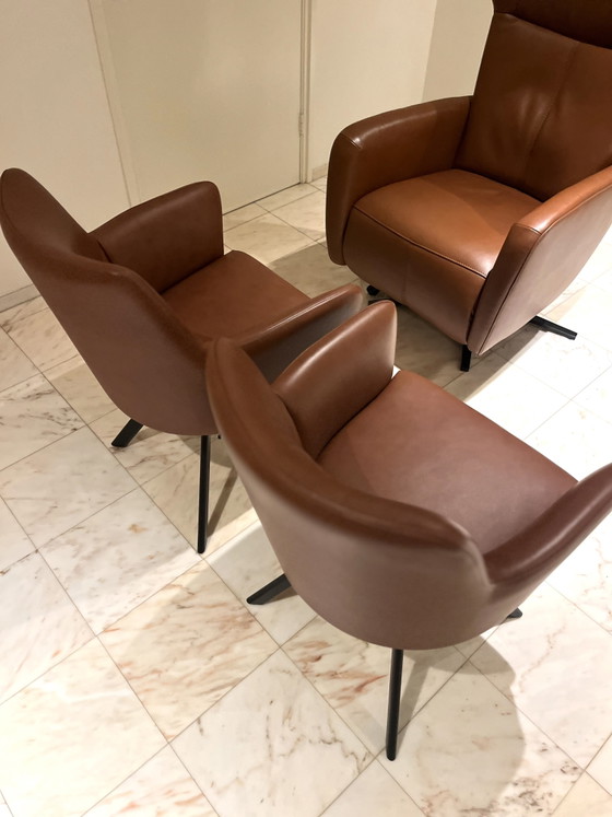 2x Prominent Bijzetfauteuil D-100 – Leather, Metal (photo 6 of 10)