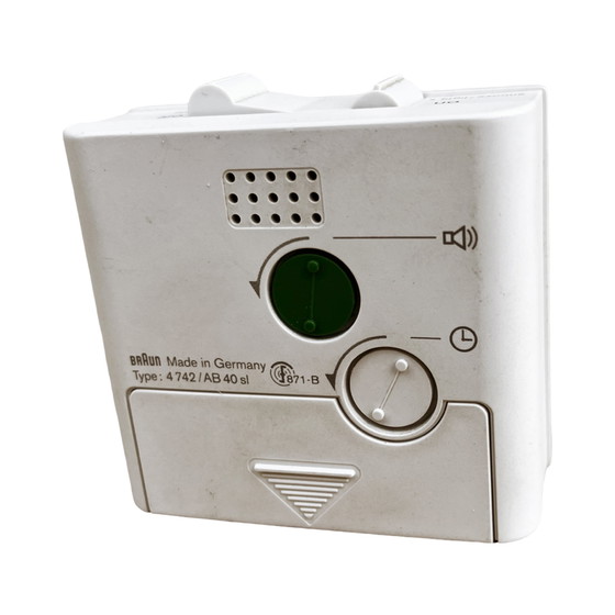 Image 1 of Reloj despertador Braun blanco, diseñado por Dietrich Lubs, Alemania, 1992