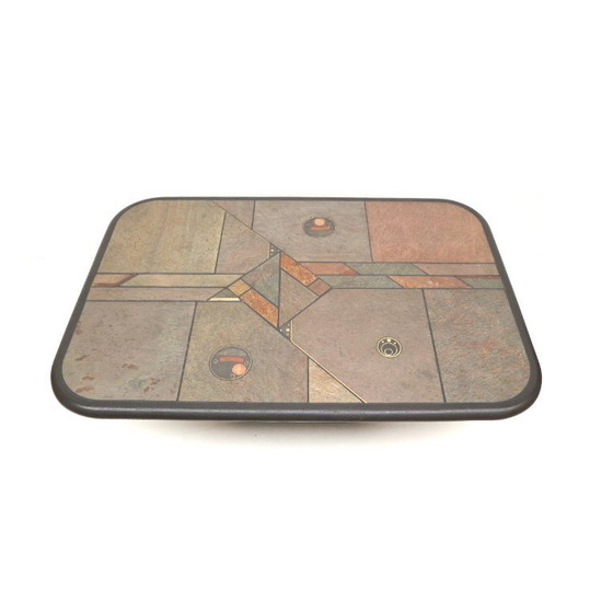 Image 1 of Vintage Brutalist salontafel van Fedam uit de jaren ’80