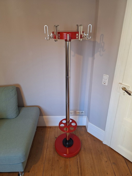Vintage Rosconi Coat Rack Space Age metal 70s