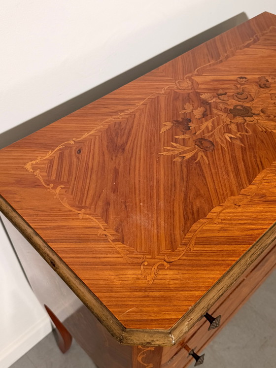 Image 1 of Franse ladekast met marqueterie