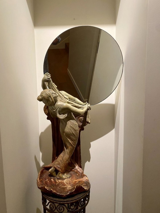 Image 1 of Specchio da donna in stile art nouveau
