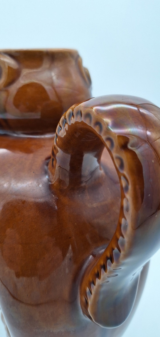 Image 1 of Kumanets ukrainiens vintage, faïence Vasilkov