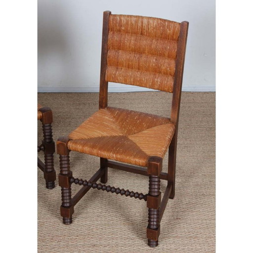 Pareja de sillas al estilo de Charles Dudouyt, 1950