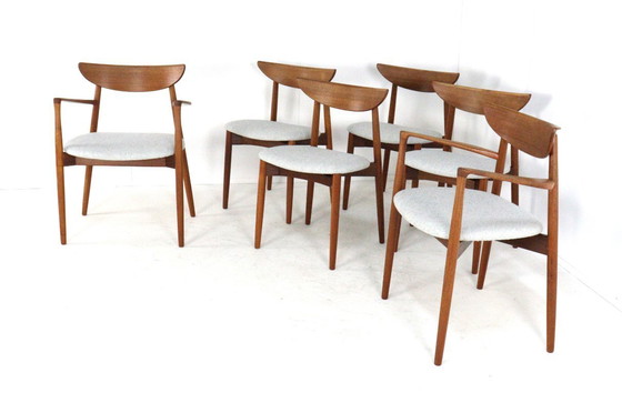 Image 1 of Set di 4 + 2 sedie Harry Ostergaard per Randers mobelfabrik