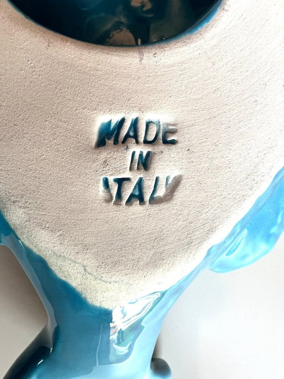 Image 1 of Italienische Fisch-Wandfigur aus Keramik. 20 cm. 1980er Jahre.