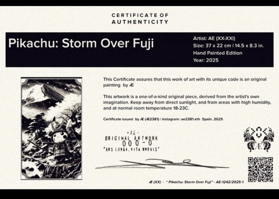 Exclusive Pokémon Art: Storm over Fuji – Paintings & Drawings, Other (photo 7 of 8)