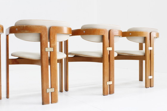 Image 1 of Pamplona Eetkamer Stoelen Van Augusto Savini Voor Pozzi Italië 1965, Set Van 4