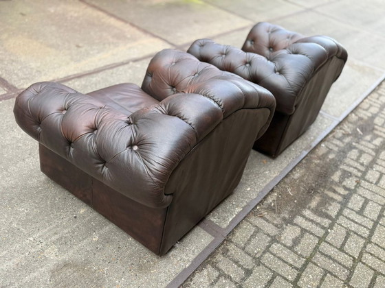 Image 1 of Twee Chesterfield fauteuils Westminster