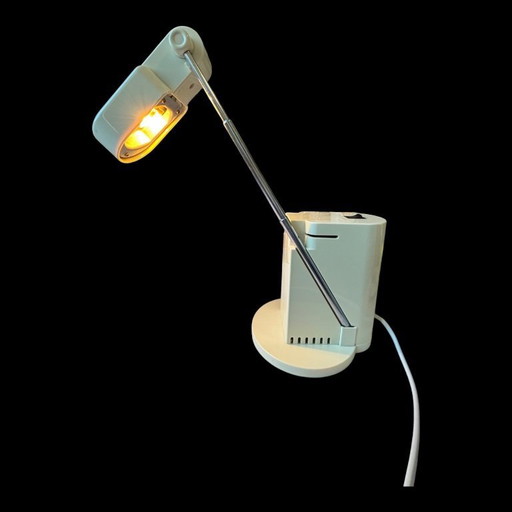 Valenti Tischleuchte „Clara“ – Design von Gianni Cardile – weiß – Vintage