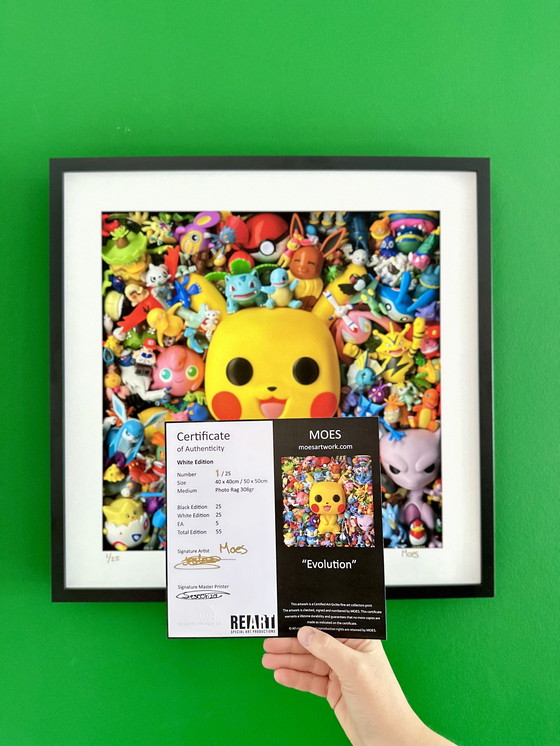 Image 1 of Evolution - MOES Kunstwerk - gerahmtes Giclee