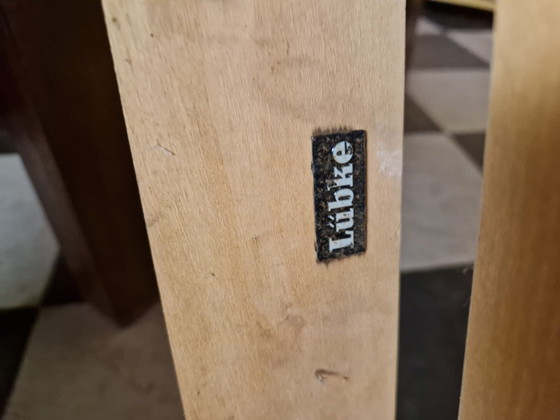 Tavolo da pranzo allungabile Lübke con sedie, Set da pranzo, Tessile, Legno, Nero (foto 3 di 7)